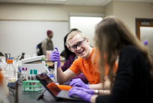 Hope College - Science students during a science lab shoot