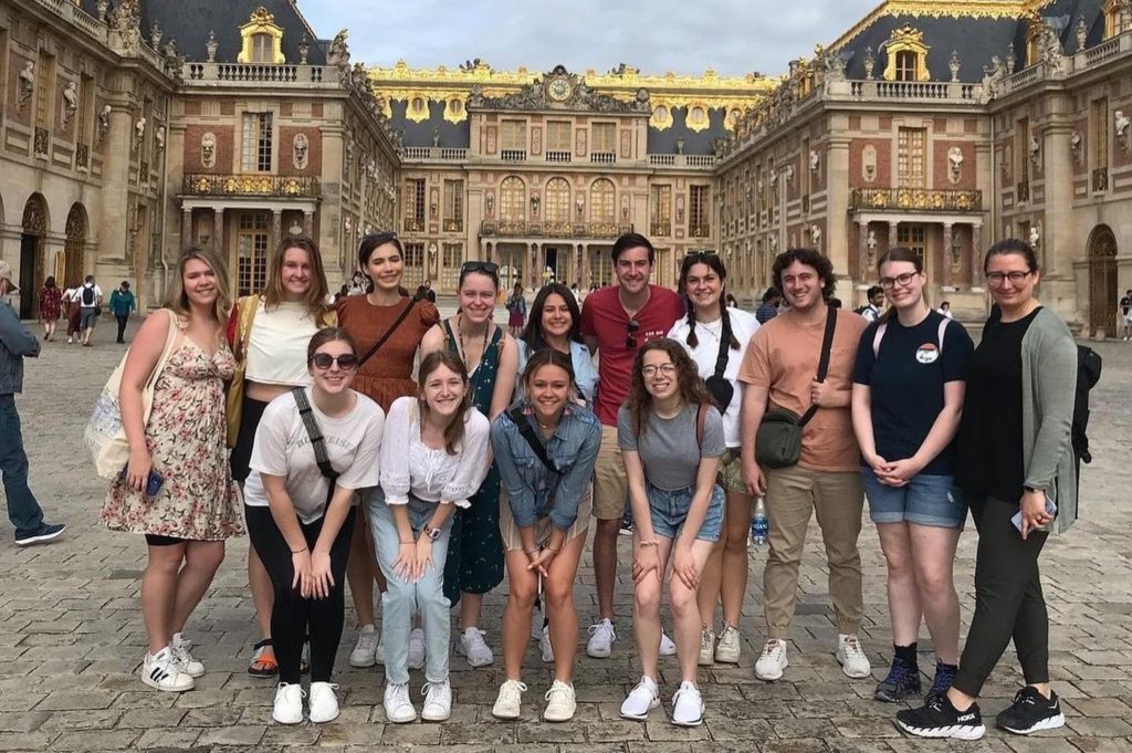 History students in Paris