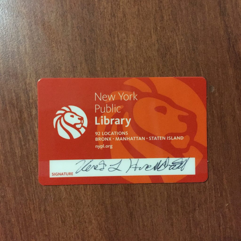 new york city library card