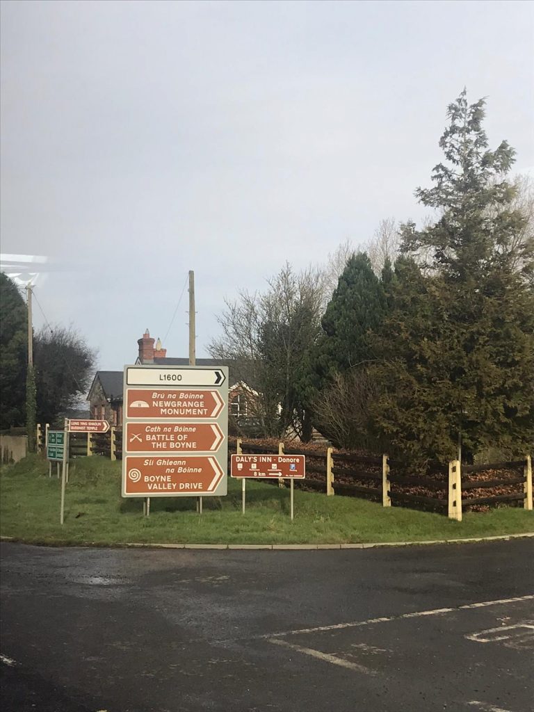 Sign leading us to Newgrange!