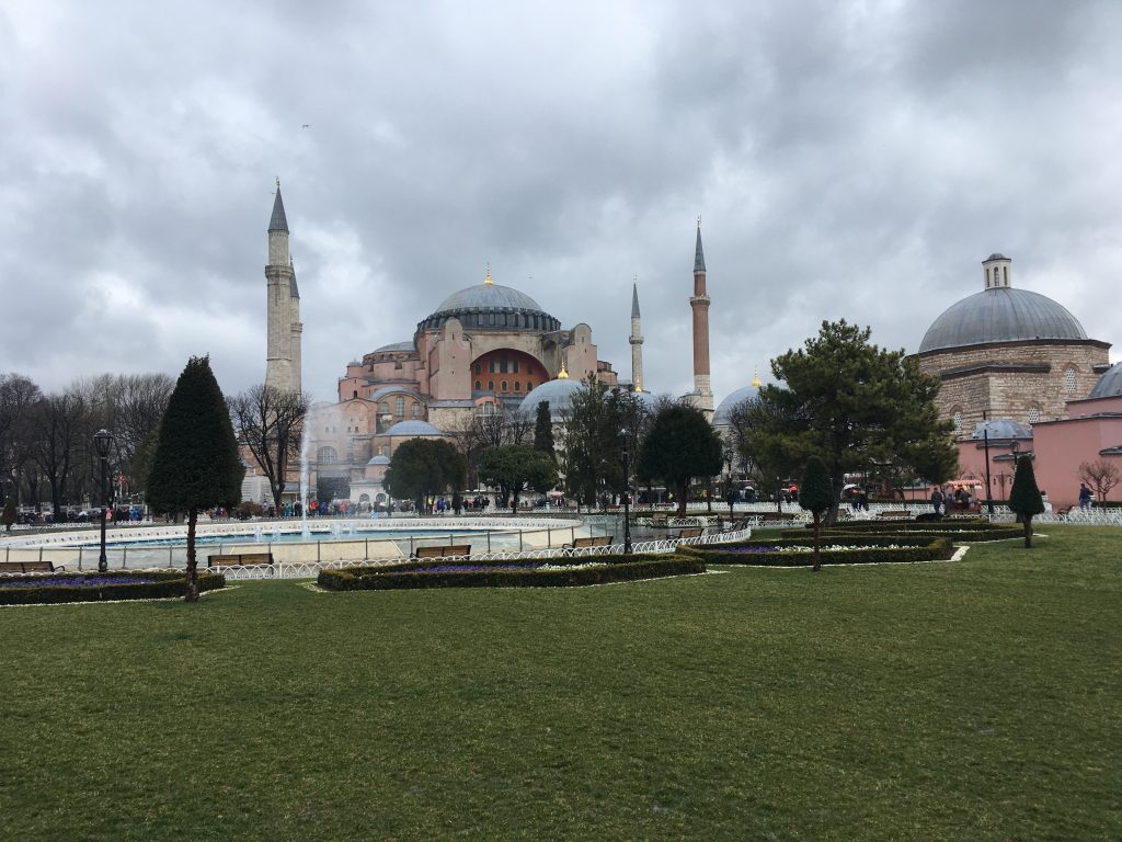 The Hagia Sophia church.