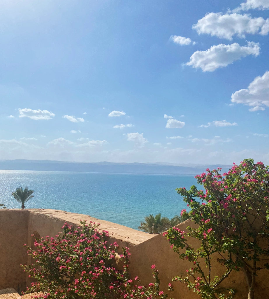 Our view of the Dead Sea from the Movenpick Resort where we stayed overnight.