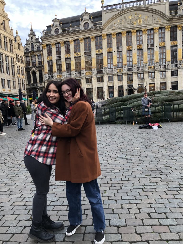 Me and Sofia in the Brussels City Center