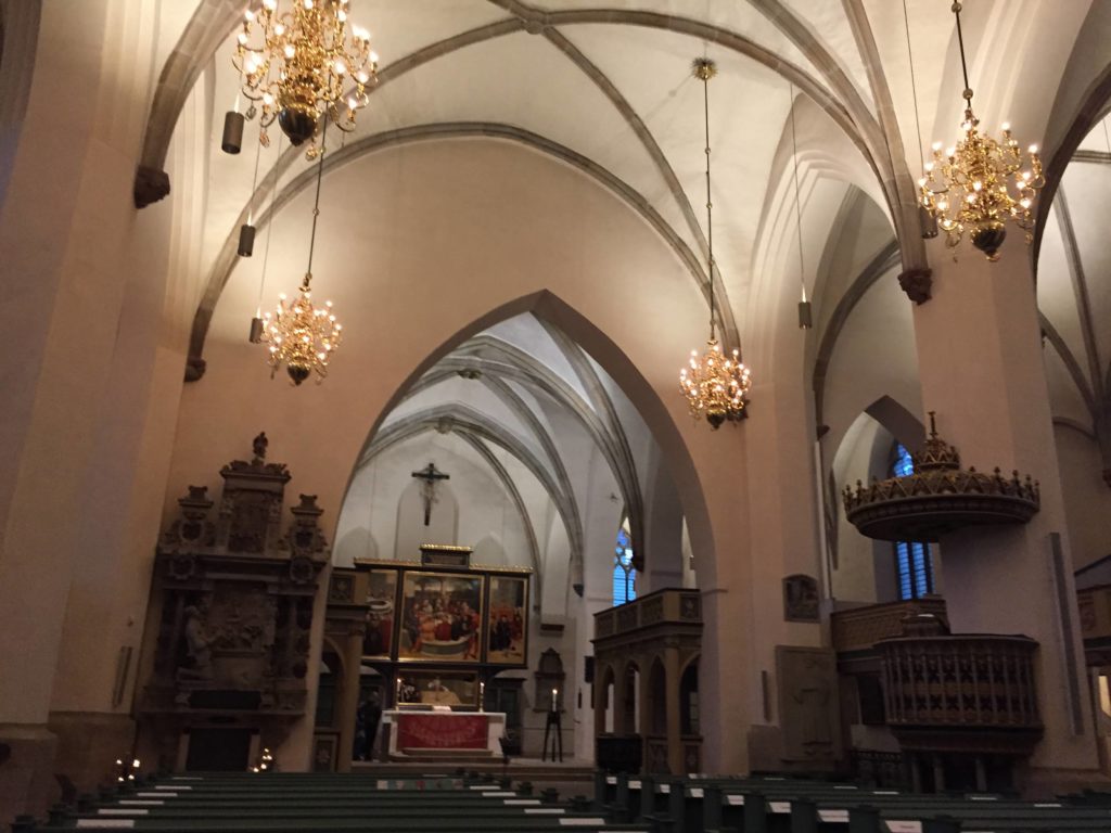 Inside the Stadtkirche.