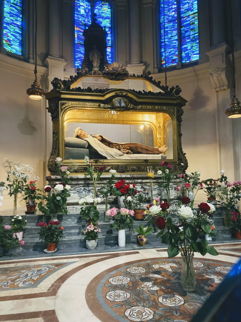 The tomb of St. Therese! Three of her sisters are buried here too