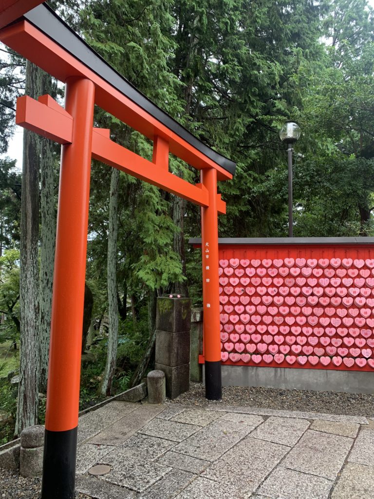 red gate at Sanko Inari shrine.
