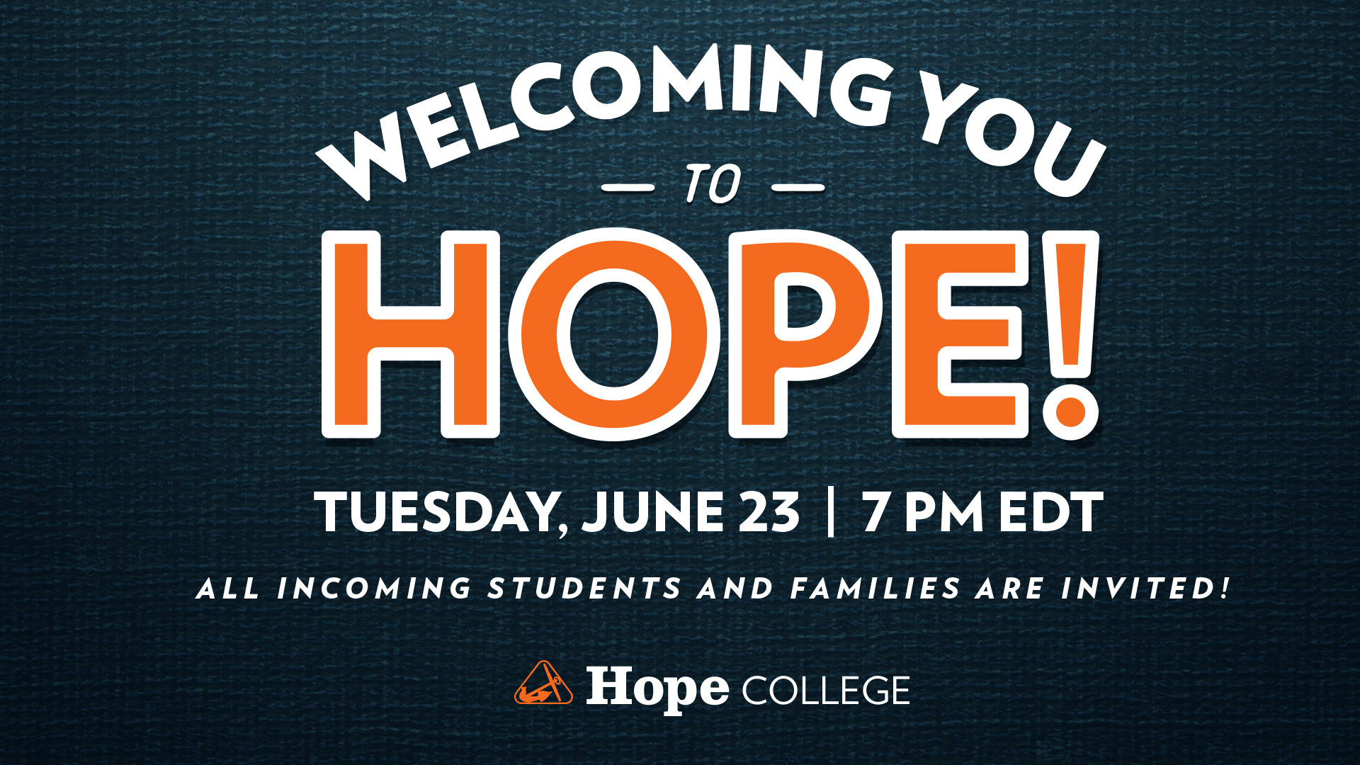 You to Hope Event Recording New Student Orientation