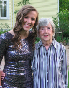 Grandma and I at my senior homecoming. She is the cutest woman on earth.