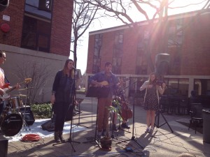 Concert outside the dorms