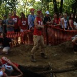 A panoramic of a section of the pull!