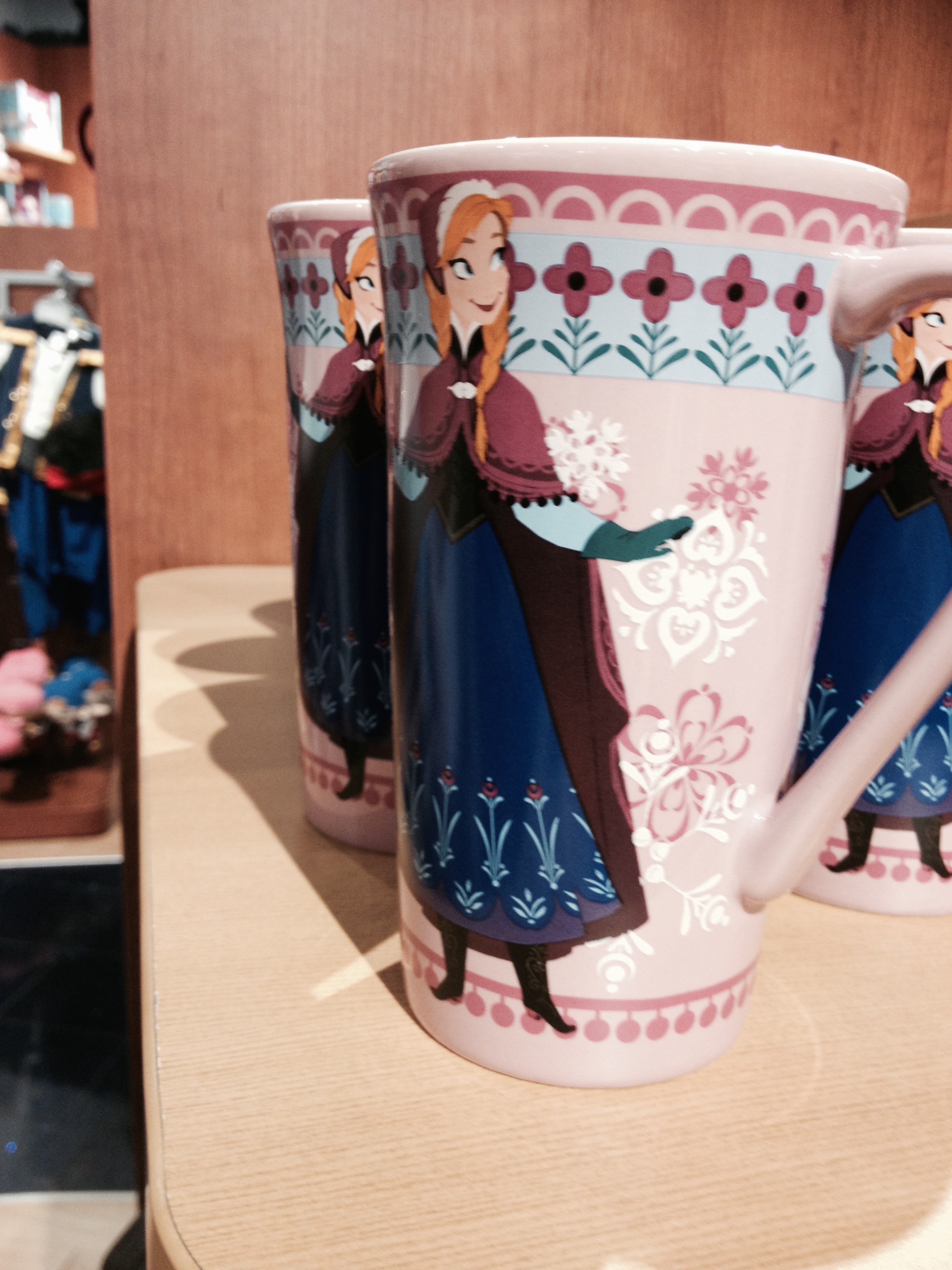 Frozen Anna mug from the Disney Store.