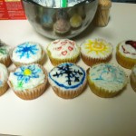 Our completed cupcake masterpieces