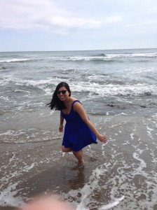 The water was freezing, but I didn't show it! :) 