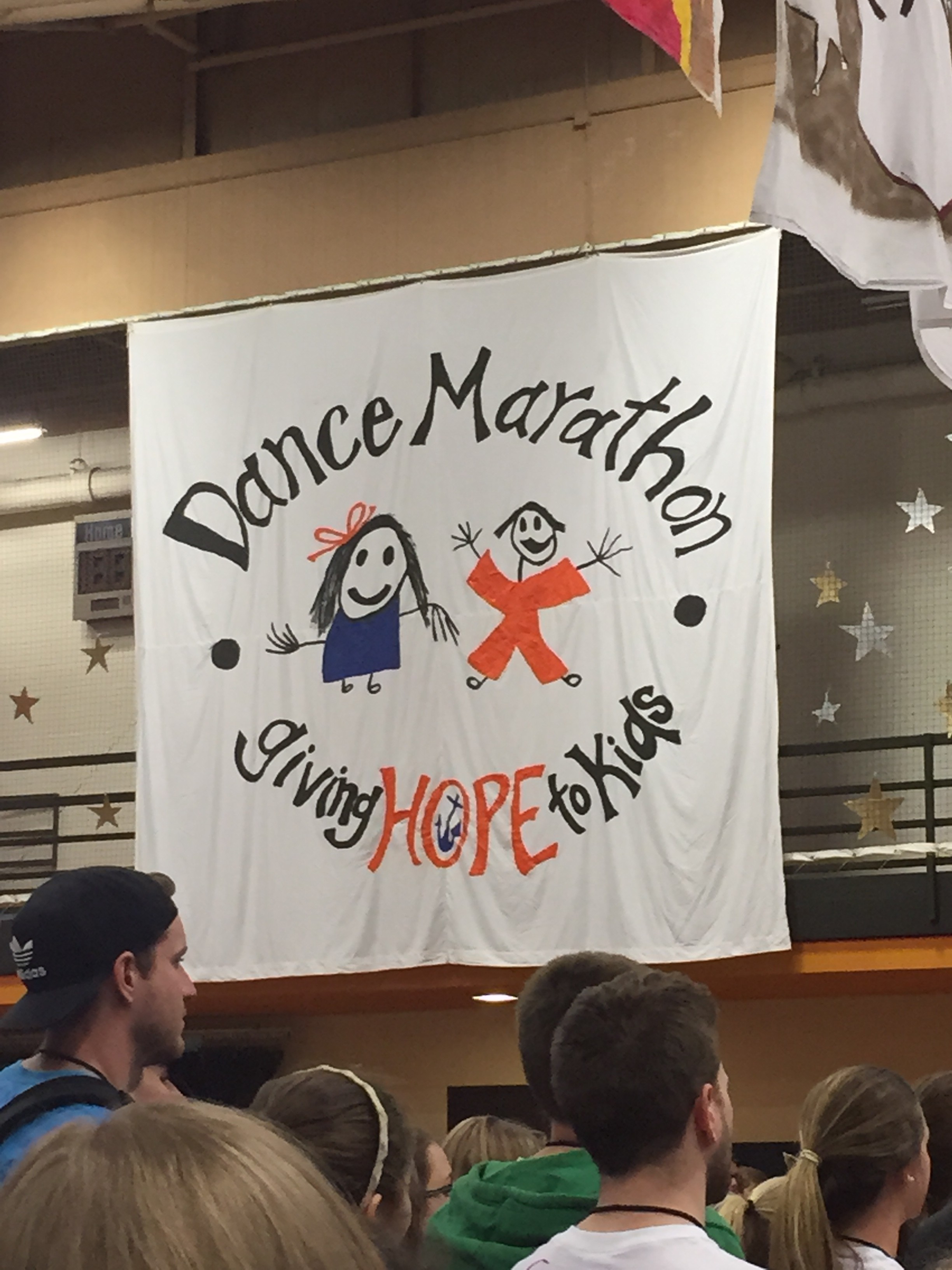 A big Dance Marathon banner!