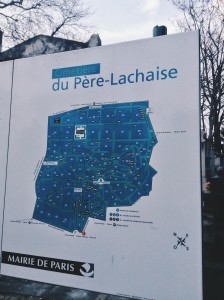 Map of Père-Lachaise 