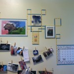I pinned up pictures and I added to them throughout the year.
