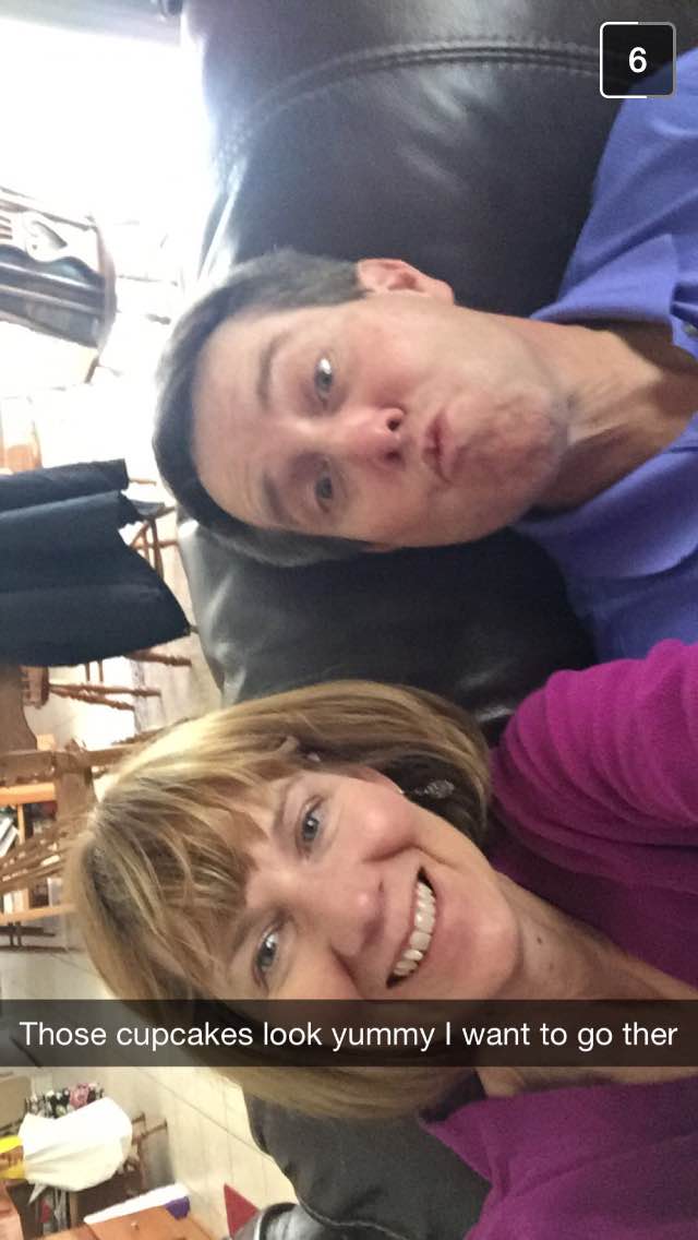 We kept up with my parents throughout the weekend on snapchat. They're getting a hang of it.