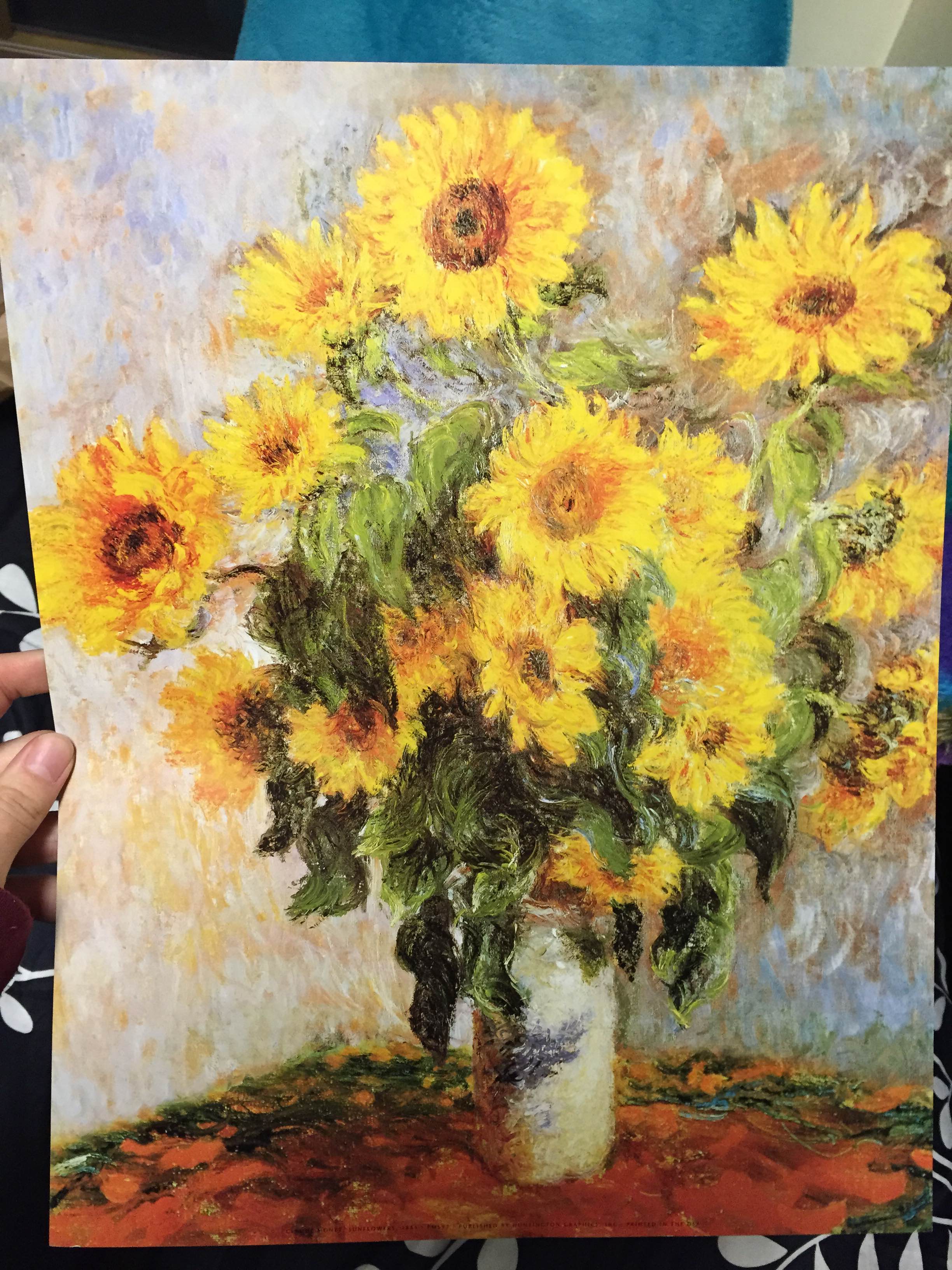 My find from the poster sale! since I love sunflowers I thought it was perfect.