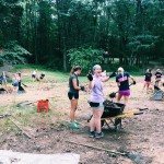 My sorority had a retreat where we discussed the upcoming semester and then helped clean the grounds of a camp that works with inner-city Chicago kids who haven't had the opportunity to camp before!