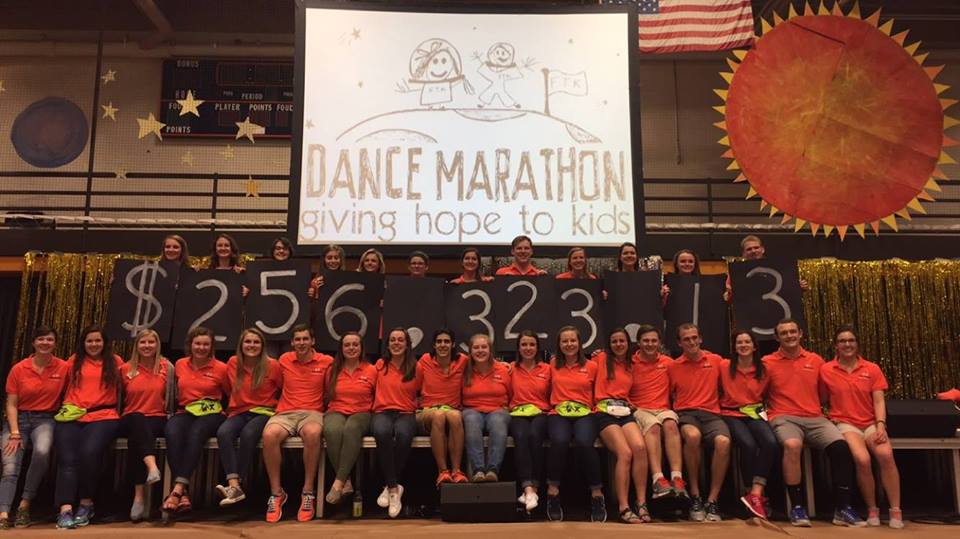 The Dance Marathon final amount raised. 