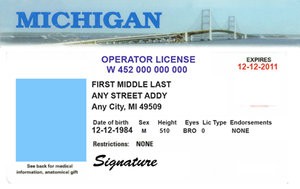 Michigan Driver´s License 