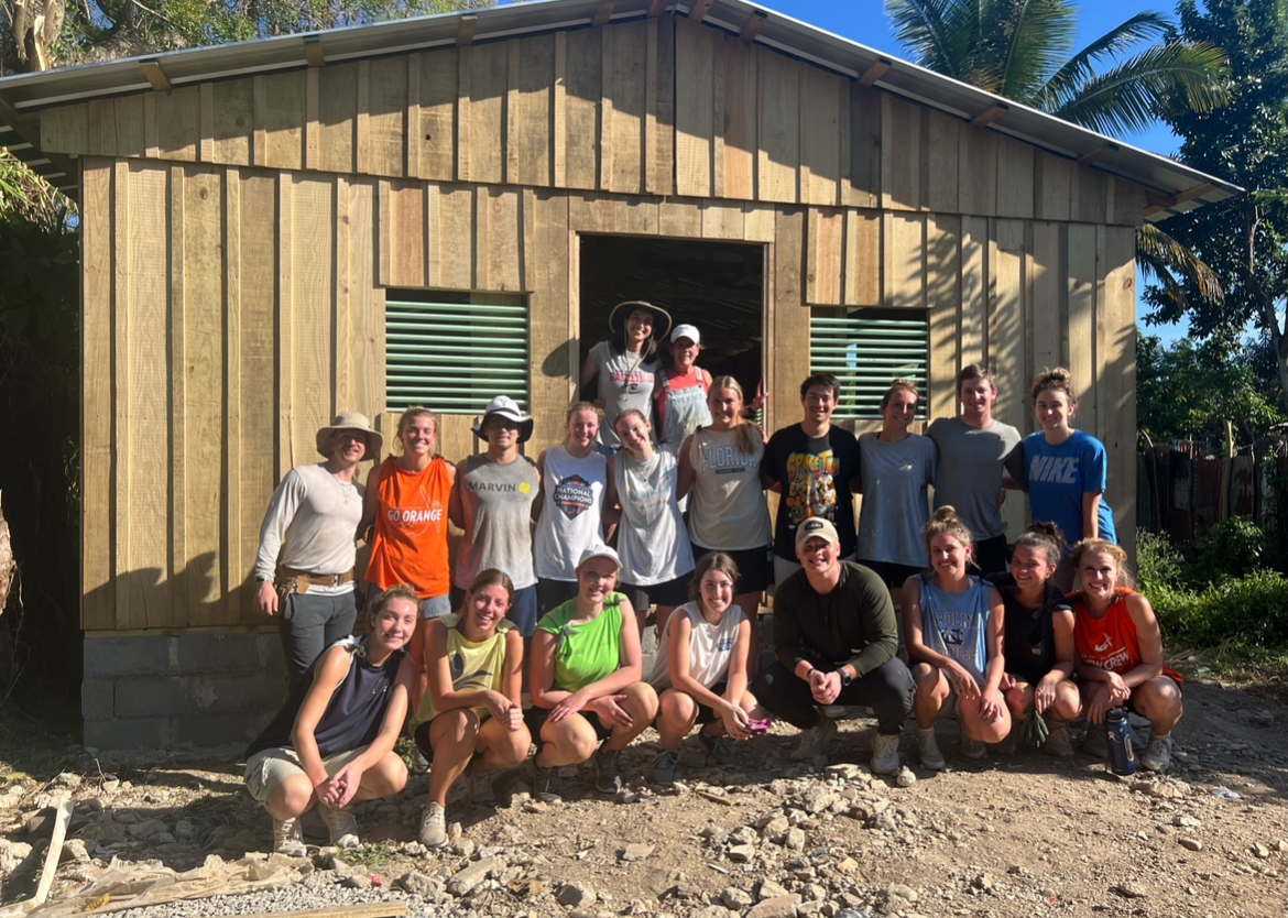 Hope College students posed for a photo in the Dominican Republic while on an immersion trip for Spring Break.