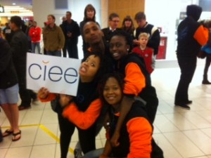 I was greeted at the airport in Cape Town by the resident assistants for my program! 