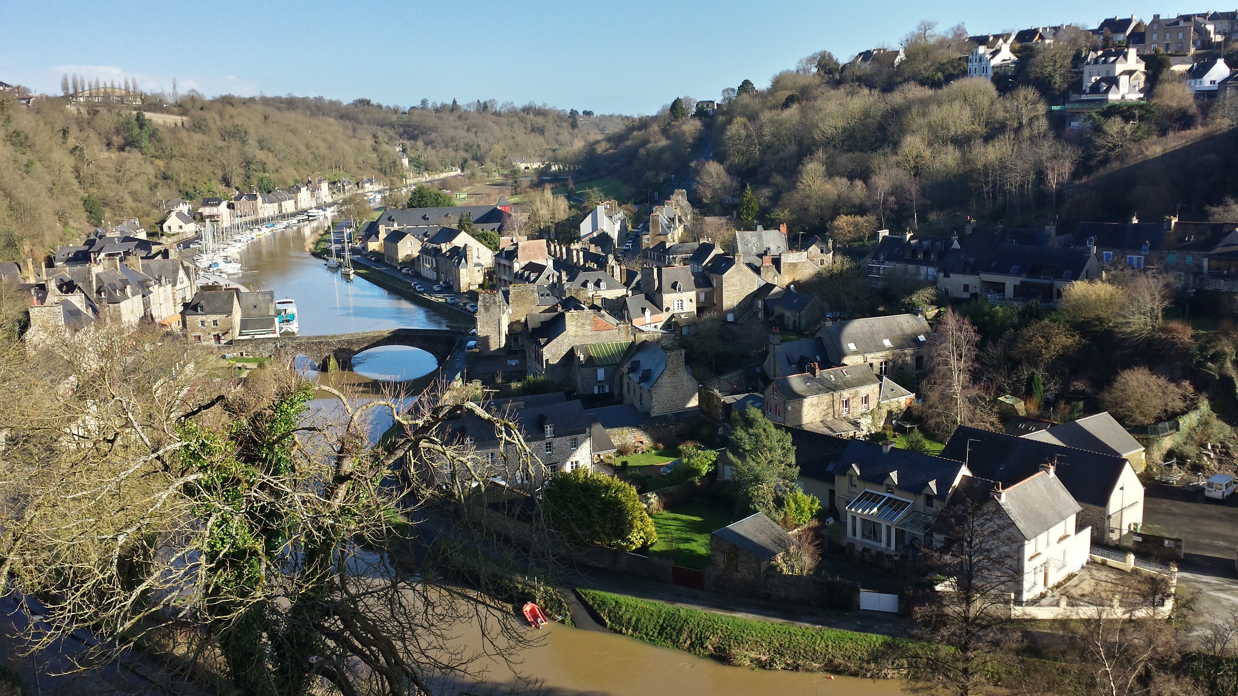 A view of lower Dinan from Upper Dinan