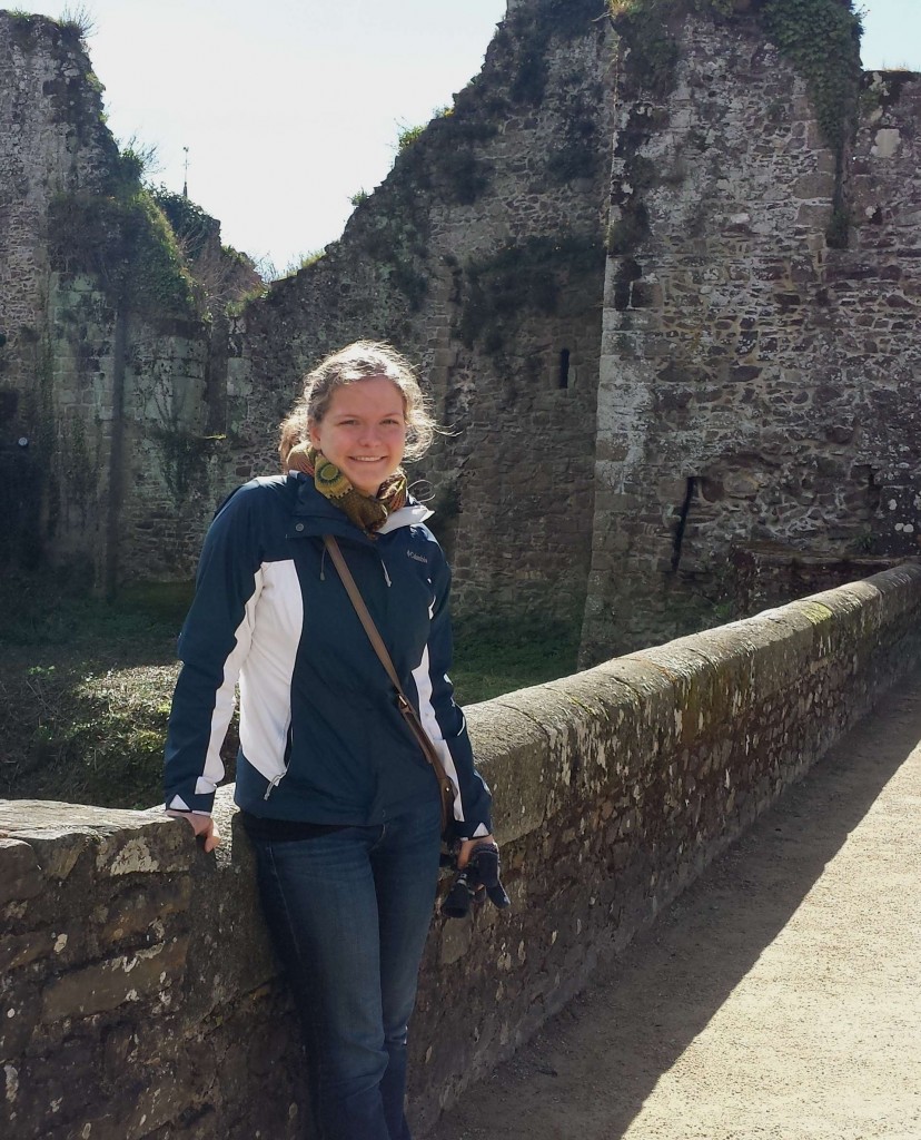 At the Château in the town of Fougères, which protected Bretagne's border from French invasion. It is mostly in ruins today. 