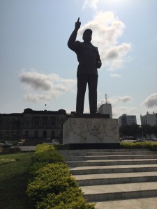 Stature of Samora Machel aka Nelson Mandela of Mozambique