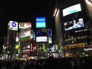 This picture of Shibuya may not be the best example because there are some signs in English text, but it is still cool to see so much Japanese at once! 